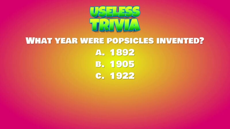 Useless Trivia Round Three